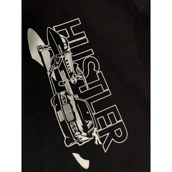Hustler Bentley & Private Jet Graphic Y2K T-shirt - Picture 3 of 4
